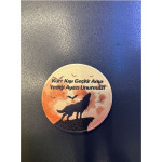 ''kurt Kışı Geçirir Ama Yediği Ayazı Unutmaz" Yazılı Patch 7 cm 3D Plastik, 2025 Yeni Tip, Cırtlı