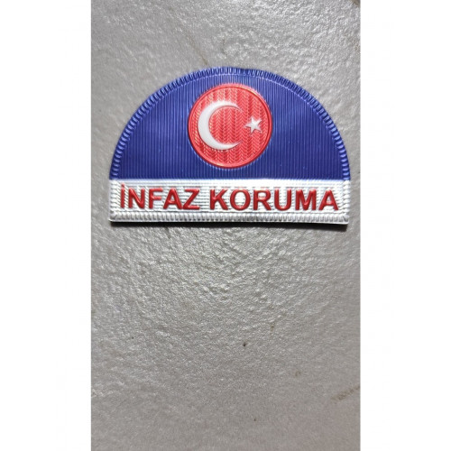 ''infaz Koruma'' Ceza ve Tevkifevleri Arması 3D Plastik, 2025 Yeni Tip, Cırtlı,