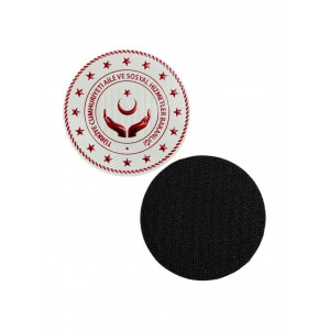 Aile ve Sosyal Hizmetler Bakanlığı Gögüs Arması 7 cm 3D Plastik Tpu, Yeni Tip, Cırtlı,