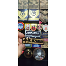 Çukurova Ütü Bizon Derisinden Compat Şapka Için Isimlik 7 cm x 2 cm Cırtlı (Komando, Kamuflaj)