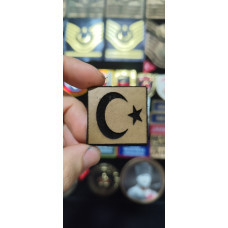 Çukurova Ütü Bizon Derisinden Compat Şapka Tepe Bayrak 4 cm x 4 cm Cırtlı (Komando, Kamuflaj)
