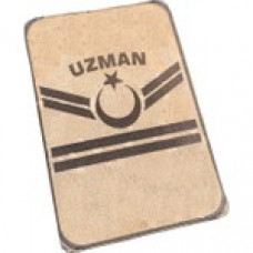 Çukurova Ütü Bizon Derisi, Jöh Komando Uzman Çavuş Compat 6 cm x 9 cm Bir Çift Cırtlı Rütbe