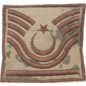Çukurova Ütü Çöl Desenli Jandarma Astsubay Başçavuş Nakış 1 Çift Kamuflaj Rütbe