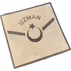 Çukurova Ütü Bizon Derisinden Uzman Onbaşı Kol Rütbe 9 cm x 9 cm Cırtlı 2 Adet (Komando, Kamuflaj)