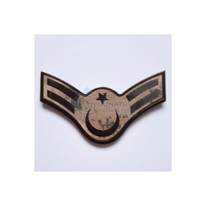 Kamuflaj Jandarma Astsubay Çavuş 3D Plastik TPU Rütbe, Bir Çift, Yeni Tip, Cırtlı