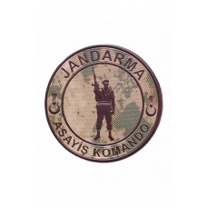 Jandarma Asayiş Komando 3d Arma,2025 Yeni Tip Cırtlı,standart Ölçü,1.sınıf Plastik Ultra Kaliteli