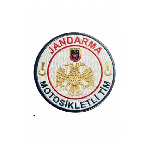  Jandarma Motosiklet Timi 3d Arması,2025 Yeni Model Cırtlı,standart Ölçü,1.sınıf Plastik Ultra Kalite