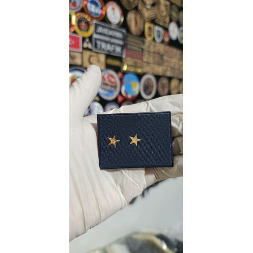 Minyatür Jandarma Asayiş Yelek İçin Üsteğmen Rütbesi 3d, Yeni Model Tip Cırtlı,