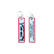 “Bir Çift Mavi Göz” Atatürk Çift Taraflı Anahtarlık 3D, (12 cm x 3 cm)