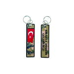  “Bir Gece Ansızın Gelebiliriz” Çift Taraflı Anahtarlık 3D, (12 cm x 3 cm)