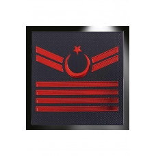  Jandarma Asayiş Uzman Çavuş 4 Kademeli 3D Rütbesi, Çift, 2025 Yeni Tip, Cırtlı