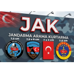  JAK, Jandarma Arama Kurtarma Armaları, 4 lü 1 Takım, Cırtlı, Standart Ölçü, 1.sınıf Kalite