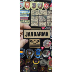 Çukurova Ütü Bizon Derisinden Compat Şapka Için ''jandarma'' 7 cm x 2 cm Peç, Jöh, Komando, Cırtlı, Standart Ölçü, 1.sınıf Kalite