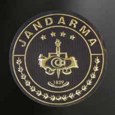  Jandarma ÖZEL Gold 3d Arması, 2025 Yeni Model Tip Cırtlı, Standart Ölçü, 1.sınıf Ultra Kalite