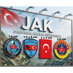  JAK, Jandarma SUALTI Armaları, 4 lü 1 Takım, Cırtlı, Standart Ölçü, 1.sınıf Kalite