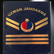  Minyatür Uzman JANDARMA Asayiş 3 Kademeli Çavuş Mini Göğüs 3d Rütbe, 2025 Yeni Tip, Cırtlı