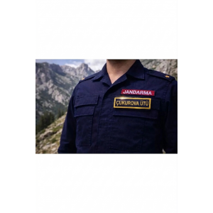 Jandarma Asayiş Pvc İsimlik, , Cırtlı, 10 Cm X 2,5 Cm, Mevzuata Uygun