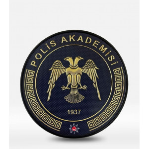 Egm Pomem Polis Akademisi Arması 3D Plastik Tpu, Cırtlı, Standart Ölçü