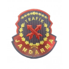 Jandarma Trafik Kol Arması 3d, 2025 Yeni Model Tip Cırtlı, Standart Ölçü, 1.sınıf Plastik Kalite